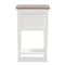 Baxton Studio Dauphine Oak and White Wash Distressed Finish Wood Nightstand 137-7577 - alternate 8